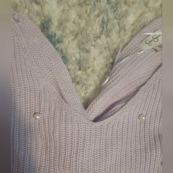 Jessica Simpson Wrap Front Purple XS Sweater - Picture 2 of 7